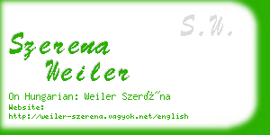 szerena weiler business card